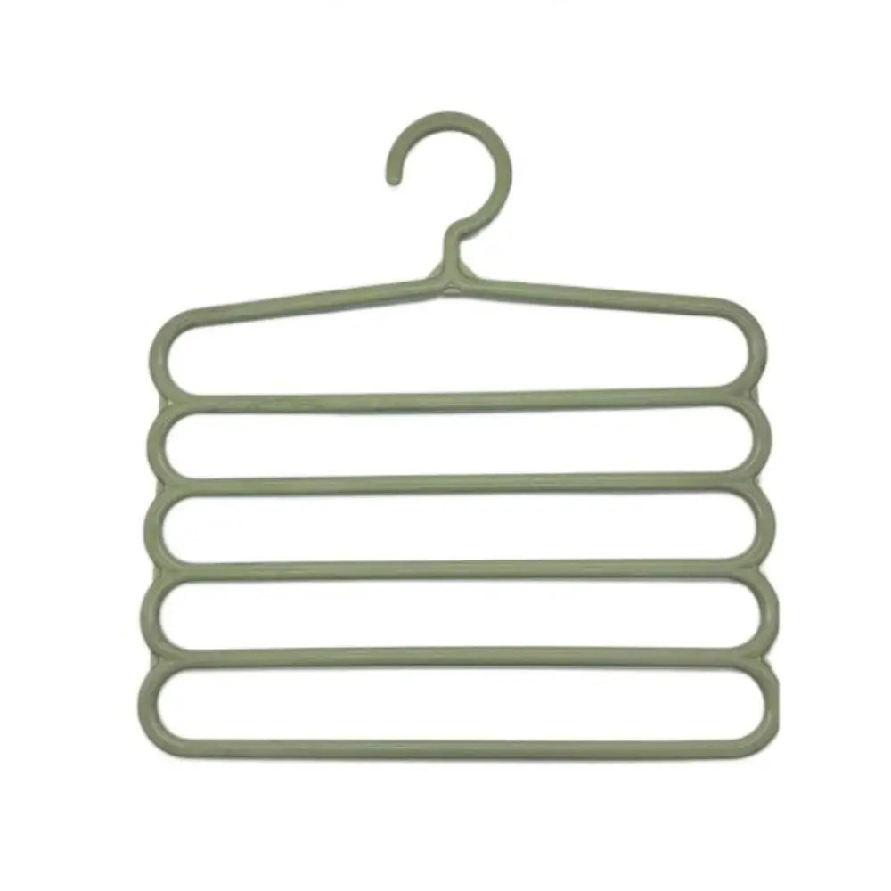 5 Layers Trousers Hangers Household Multi-layer Thickened Clothes Storage Holders Multifunctional Pants Towel Scarfs Racks