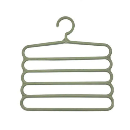 5 Layers Trousers Hangers Household Multi-layer Thickened Clothes Storage Holders Multifunctional Pants Towel Scarfs Racks