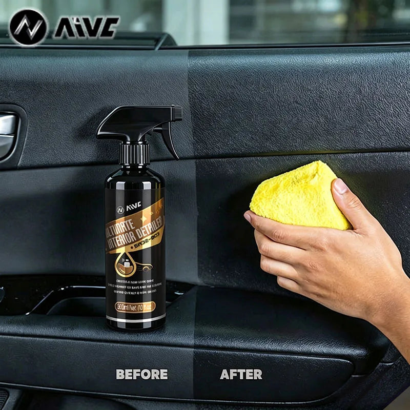AIVC Interior Detailer Leather plastic Rubber Dressing Ceramic Black Shine Trim Restorer Car Auto Polish Cleaning Products