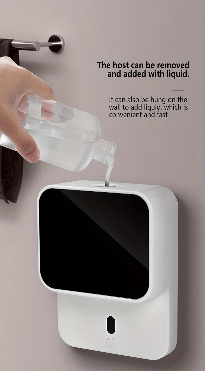 Automatic Induction Soap Wall Mounted Sensor Soap Dispenser, Touchless Hand Sanitizer Dispenser,Hand Soap Container For Bathroom