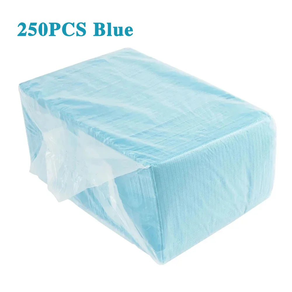 Disposable Dental Bibs 3 Ply Waterproof Tattoo Clean Pad Patient Napkins Table Covers for Piercing Nail Art Tattoo Accessories