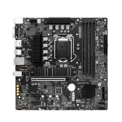 msi B560M PRO-VDH  (mATX, 11th/10th Gen Intel Core, LGA 1200 Socket, DDR4, PCIe 4, CFX, M.2 Slots, USB 3.2, 2.5G LAN Motherboard