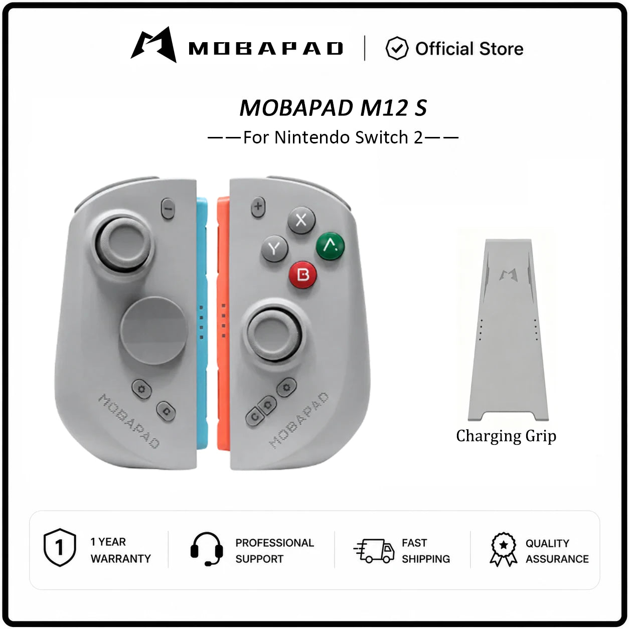 MOBAPAD M12 HD / M12 S Joypad for Nintendo Switch 2 with TMR Joystick HD Vibration Mechanical Buttons Remap Macro Gamepad