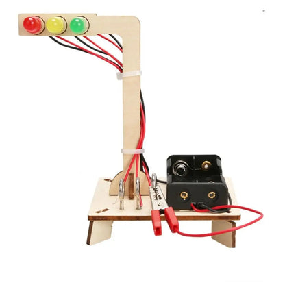 DIY Vetenskapsleksak Trä – Robot & Elektronik Byggsats Kreativt STEM-kit Barn 6–14 År Gootrades 2026