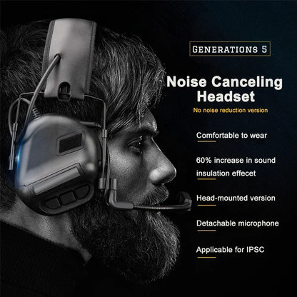 Taktiskt Headset utan Ljudupptagning & Brusreducering - Jakt & Airsoft