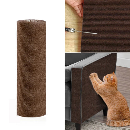 Självhäftande klösmatta för katt 40 × 300 cm – klippbart soffskydd i 7 färger