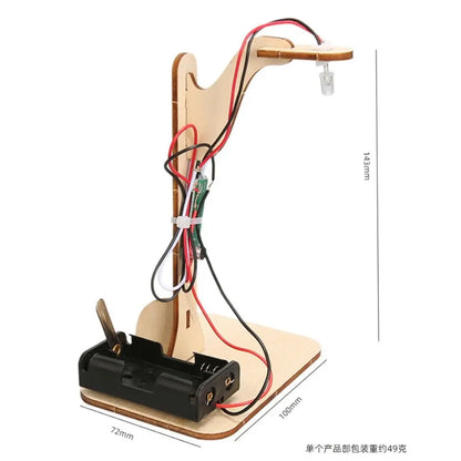 DIY Vetenskapsleksak Trä – Robot & Elektronik Byggsats Kreativt STEM-kit Barn 6–14 År Gootrades 2026