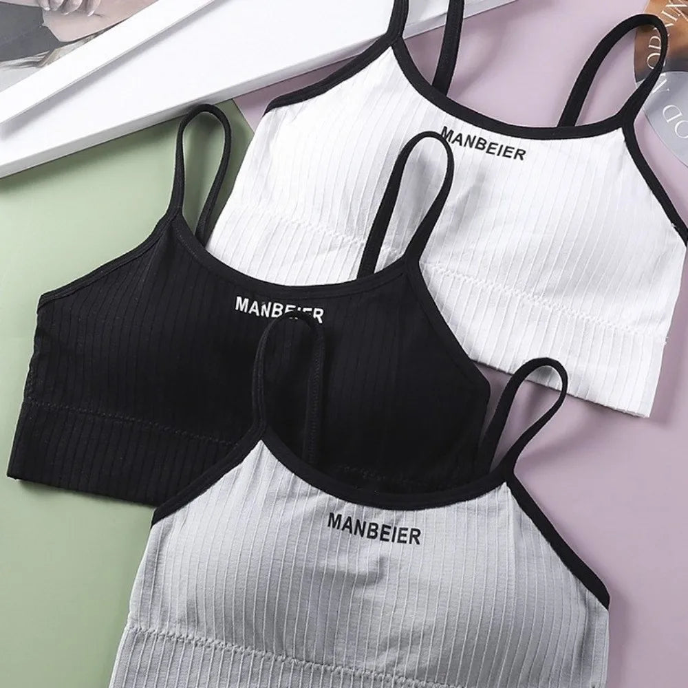 Sweet Lingerie Wireless Bra Simple Elastic Brassiere for Women Underwear Seamless Bras Yoga