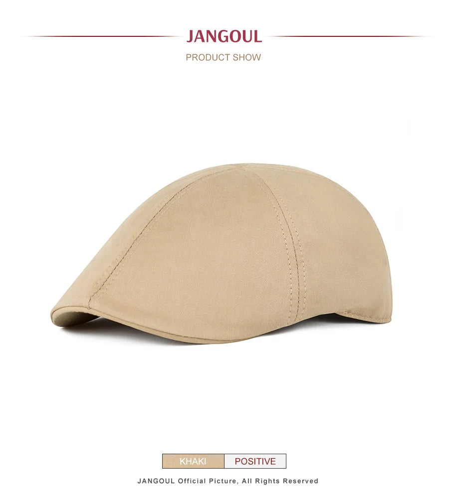 JANGOUL Toddler Boy 100% Cotton Ivy Infant Newsboy Cap Kids Vintage Child Flat Hat Outdoor Spring Summer Beret Hat 646