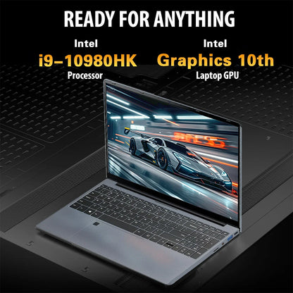 15.6“ Gaming Laptop Intel Core i9-10980HK Windows 11 Pro 32GB RAM 2TB SSD Ultra Slim Notebook FHD Fingerprint Unlock Office PC
