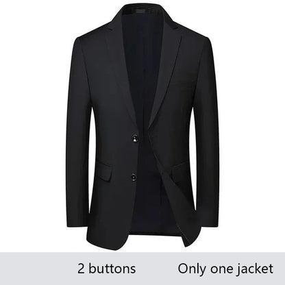 High Quality Men Suits For Wedding 2 Pieces 3 Sets Blazers Stretch Elegant Formal Jackets Vest Pants Full 2025 Tailored Costume