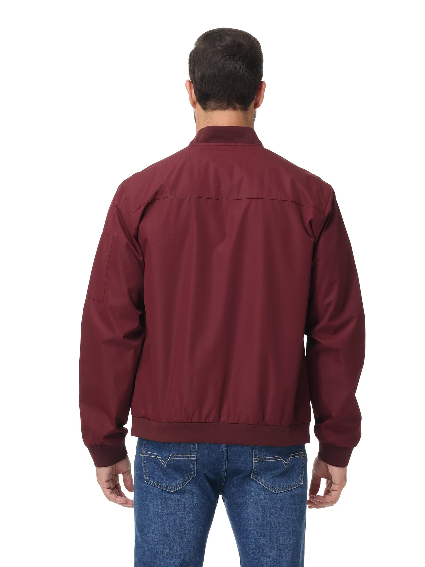 Men's Lightweight Windbreaker Jacket Causal Fashion Stylish BaseBall Coat with Side Inner Pocket for Work Golf Fishing