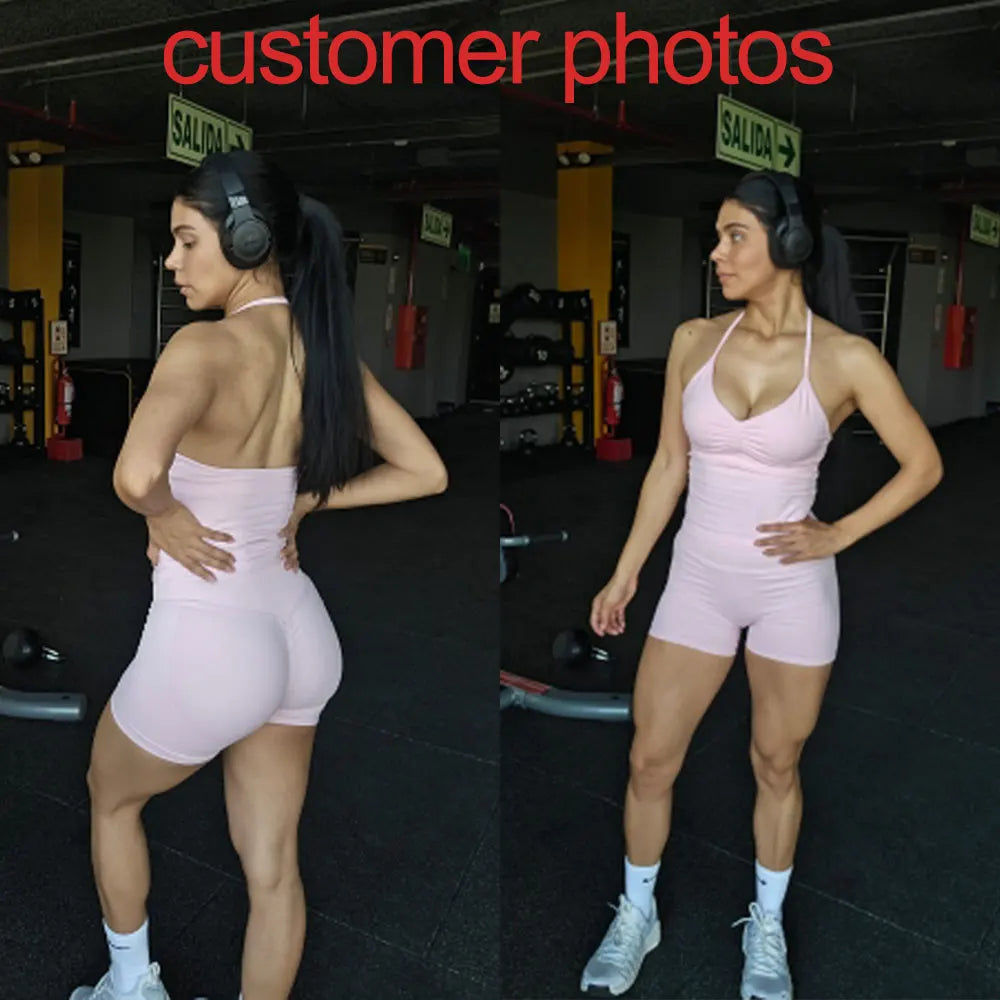 NCLAGEN Seamless Longline Strappy Top Sports Yoga Vest Women Fitness Tank Top Gym Beautiful Open Back Bra Running Workout Halter