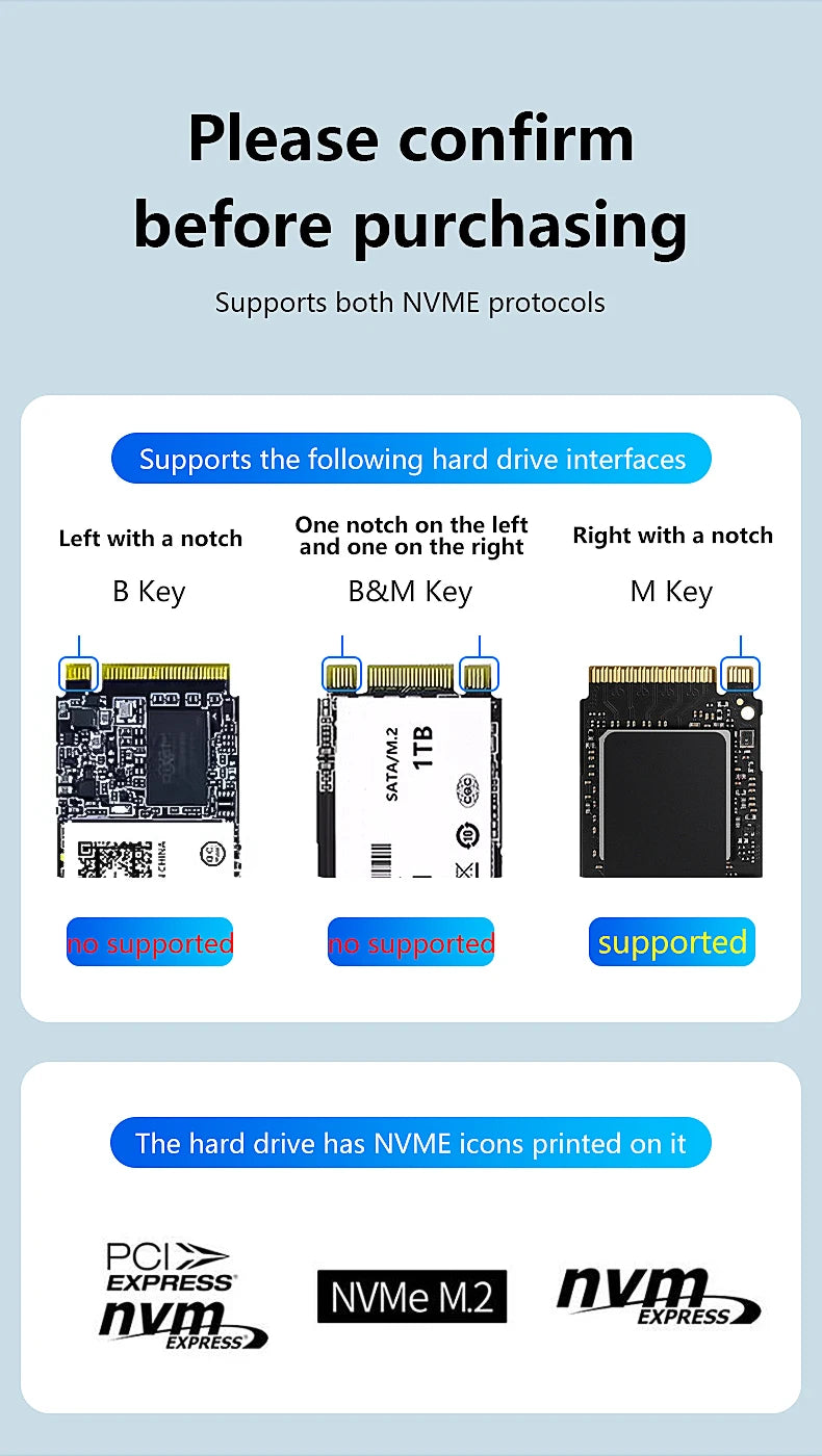 Blueendless Dual-Bay M.2 NVME SSD Clone Docking Station 20Gbps USB3.2 USB C Type C OFFline Cloner Duplicator NVme PCIE Enclosure