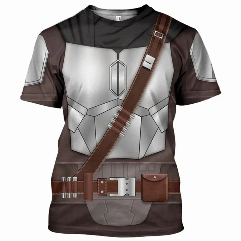 Fashion Men's T-Shirts Darth Vader Cosplay Summer 3D Printed Short Sleeve Street Casual Comfortable Quick-Drying Men's Clothing