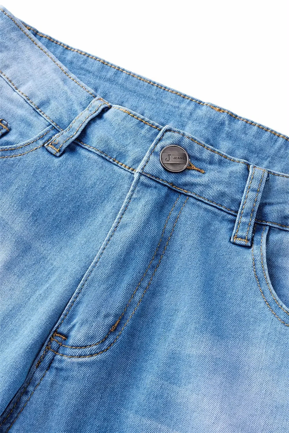 Flare Pants Jeans for Women Vintage Denims Stretch Mid Waist Washed Distressed Pockets Boot Cut 2025 Streetwear Skinny Trousers