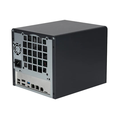 XCY X108 NAS Mini PC 4-fack 2,5"/3,5" SATA – Intel N150 / Celeron N2940, Windows 10/11 Linux NAS, DDR5/DDR3L