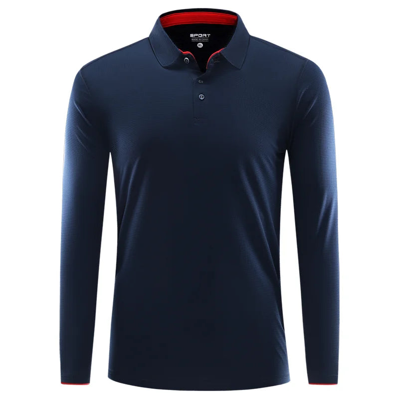 Långärmad Polo Snabbtork Eget Tryck & Brodyr – Lapelkrage | Reklamkläder & Profilprodukter