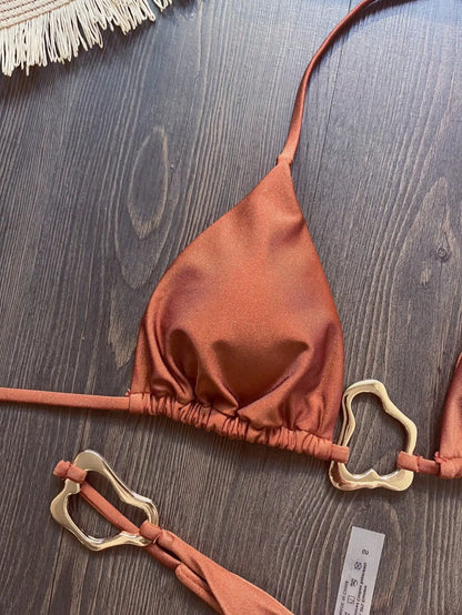 Sexy Halter Micro Bikini 2026 Women Swimsuit Solid Swimwear Thong Bikinis Set Brazilian Beach Wear Bathing Suit Biquini Female