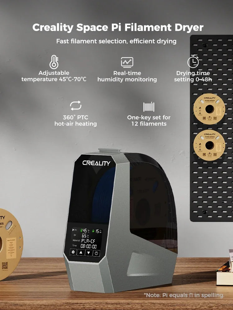 Creality Space Pi filamenttork med pekskärm – 45–70 °C och timer