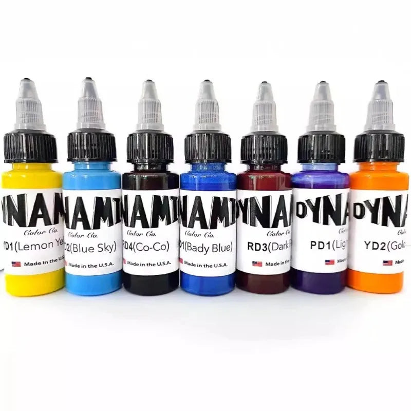 Dynamic 30ml Tattoo Practice Pigment Features Smooth Easy-color Formula Ideal for Novice Line Drawing and Gradient Shading