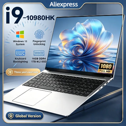 Gaming Laptop 14,1" – Intel Core i9 10980HK upp till 32GB RAM 2TB SSD IPS FHD Windows 11 Pro Ultratunn