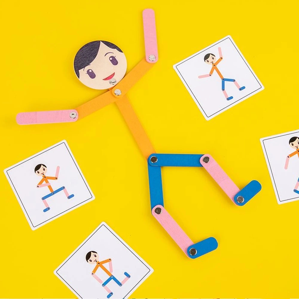 Montessori Material DIY Pussel Leksaker Brädor Pedagogiskt Spel Tidigt Lärande Leksak