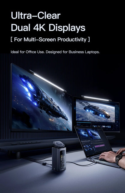 Baseus Spacemate RD1 Pro USB-C-docka – 11/12/15-i-1