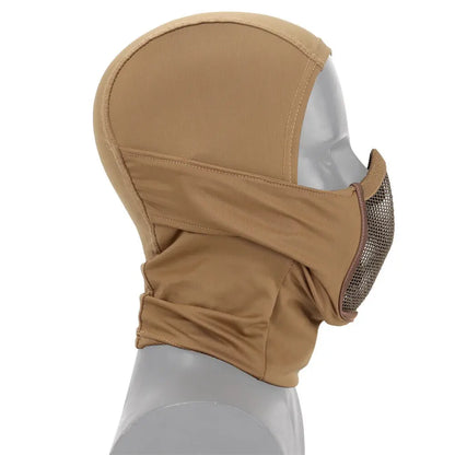 Taktisk balaclava halvmask med andningsbart nät