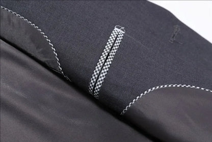 ZHUOLIN Herrkavaj Slim Fit – Sträcktyg Formell Bröllop Kontor Sport Marinblå Grå Svart Vinröd EU S–3XL