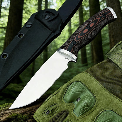 853 Multi-Purpose Hiking Climbing EDC Knife Pocket Outdoor Trekking Fixed Knife D2 High Quality Camping BBQ Essential Daily Tool
