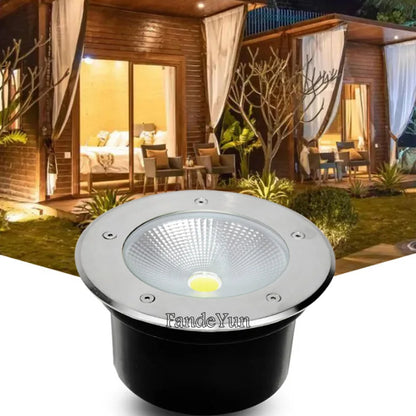 Nedgrävd LED Trädgårdsspot IP67 – 3W/5W/10W/12W/15W/18W, Varmvit/Kallvit/RGB, AC85–265V & DC12V