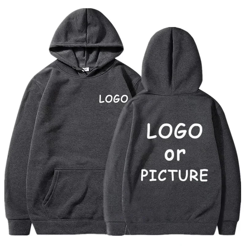 Hoodie Eget Logotyp & Tryck – Enfärgad | Reklamkläder & Streetwear