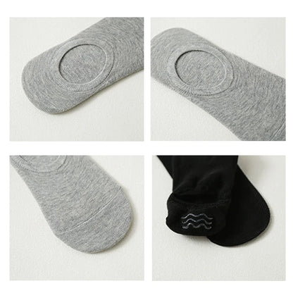 5 Pairs Women's Socks Soft Cotton Breathable Ankle Short Socks Spring Summer Solid Color White Black Anti-slip Boat Sock For Men