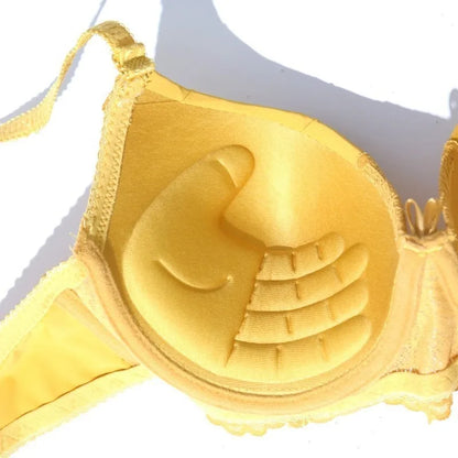 Beauwear Lace Trim Underwire Bra for Women Full Cup Molded Cup Bra Push Up Lingerie