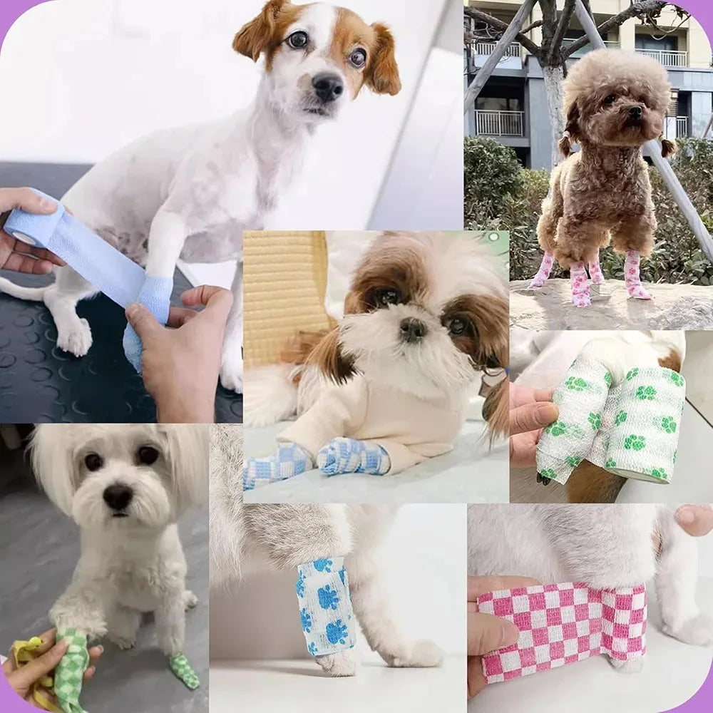 3.8CM/1.52in Tattoo Grip Tape Non-woven Tattoo Bandage Cover Wraps Waterproof Self Adhesive Finger Protection Tattoo Accessories