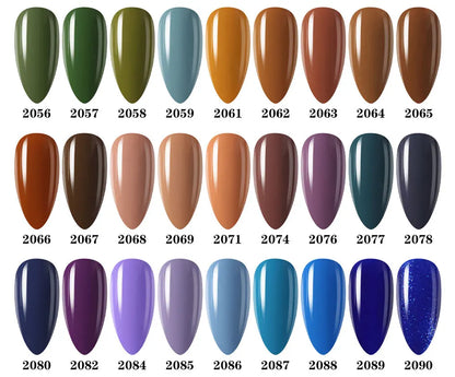 Clou Beaute Gel Nail Polish Neon Brown Royal Blue Red Green Pastal Nude Nail Art Varnishes Gel Lacquer Top Coat UV Gel Nail
