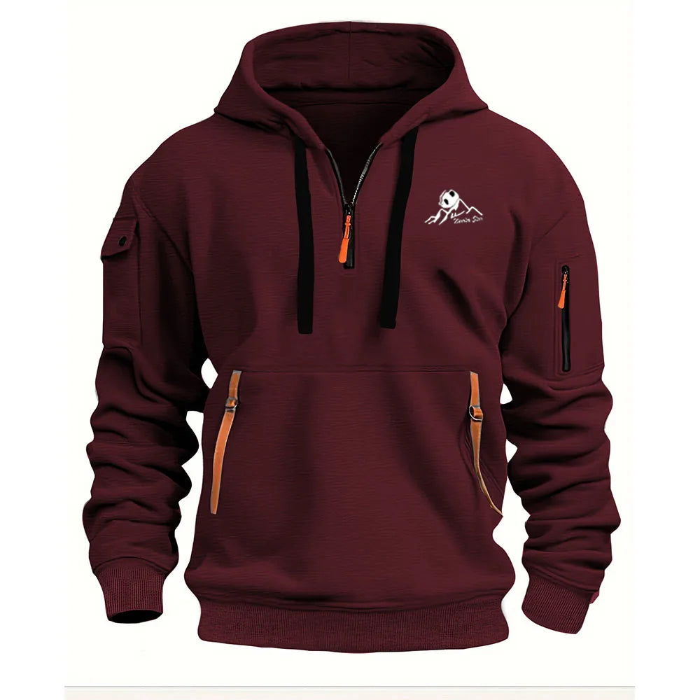 Men's Motorcycle Hooded Sweatshirt, 2D Printed Sports Jacket, Fashionable Men's Pullover Shirt, Factory Price upon Purchase