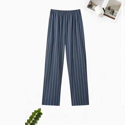 Herr Pyjamasbyxor Långa – Tunna Andningsbara Casual Hemmabyxor, 12 Färger M–6XL