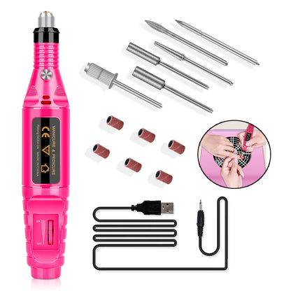 LNWPYH Gel Nail Polish Kit ,Manicure Tools Set  With Professional USB Electric Nail Drill Polish File And UV LED Nail Lamp Dryer