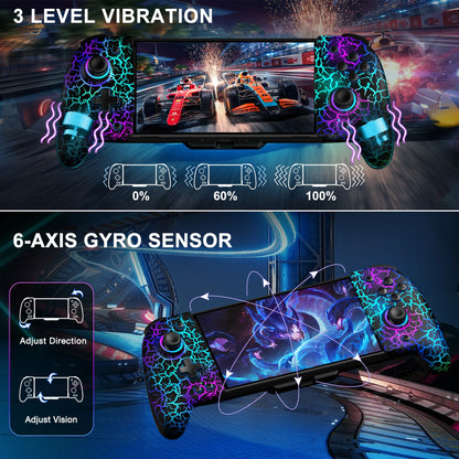 BEBONCOOL JC200 Switch Controller For Nintendo Switch/Switch OLED Joystick Gamepad Built-in 6-Axis Gyro Design Handheld Grip