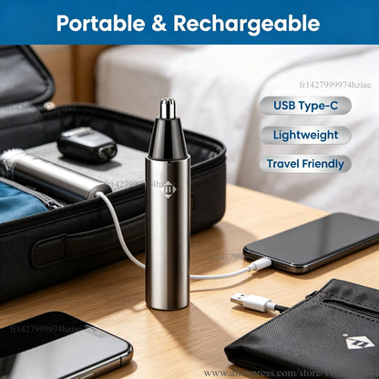 WETECH W1524 näs- och öronhårstrimmer med USB-C-laddning