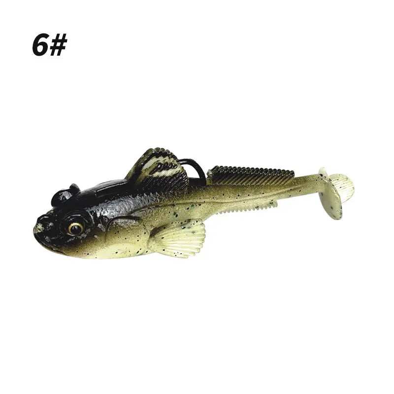 10g 13g 18g Goby Soft Lure T-tail Swim Bait Fishing Accessories Jump Fish Fishing Lures Pre Weighted Soft Lure