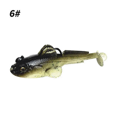 10g 13g 18g Goby Soft Lure T-tail Swim Bait Fishing Accessories Jump Fish Fishing Lures Pre Weighted Soft Lure