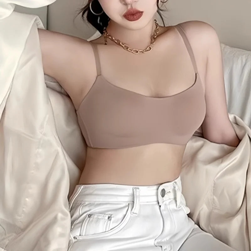 Seamless Bras For Women Small Chest Bralette 1/2 Cup Non-Wire Push-Up Bra Fixed Pad Soft Underwear Sexy Lingerie Intimates S-XL