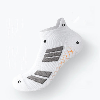 10Pairs Black Low Cut Sports Socks Unisex Breathable Sweat Absorbing Running Basketball Leisure Towel Bottom Socks for Men And W