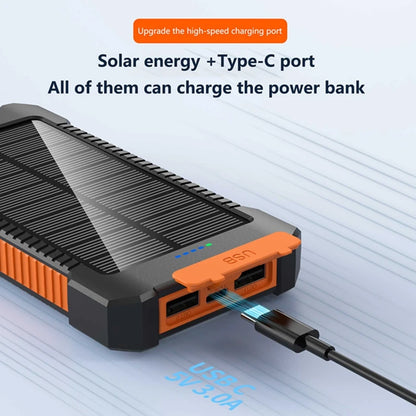 Lenovo 200000mah Solar Power Bank Portable Large Capacity Super Fast Charging Outdoor External Battery For iPhone Samsung Huawei