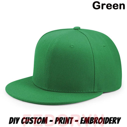 FEDORYN Snapback Keps Splice-Färger Hip Hop – 40 Färger Akryl/Polyester Justerbar Unisex Anpassad Brodyr Tryck Grossist Dropshipping