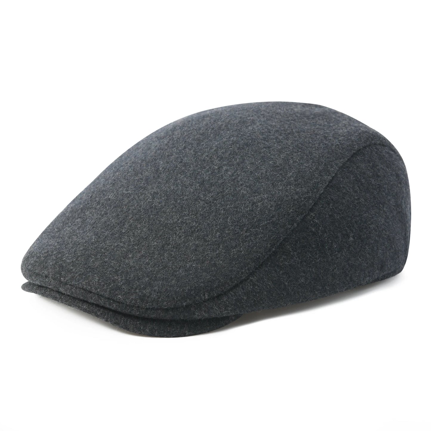 FEINION Men's Herringbone Flat Ivy Newsboy Hat Wool Blend Gatsby Cabbie Cap Winter Outdoor Hunting Cap