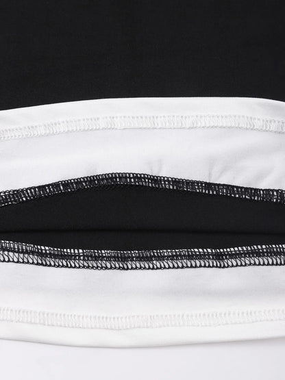 Dam Y2K Linne Crop Top – Sömlös Slim Camisole Fake Tvådelad Sportig Sommar, S–XXL